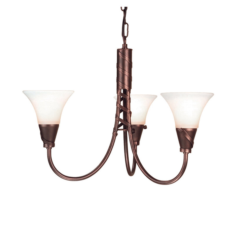 Sabanc 3 - Light Shaded Chandelier, Copper