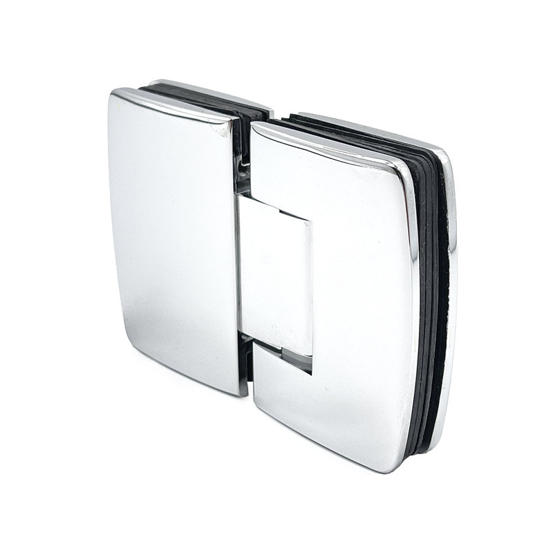 F79E926A2FFA4E82A1AA96724766D22A Charnière de porte de douche à fixation sur verre en verre poli 180 degrés Radial Series