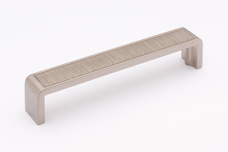 Brushed 12" Center to Center Bar Pull, Satin Nickel, 6"