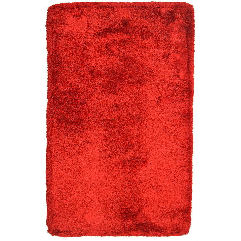 Milano Solid Colour Hand Woven Shag Area Rug, Rectangle 70 x 140cm