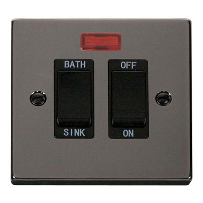 Black Nickel 20A DP Sink/bath Switch