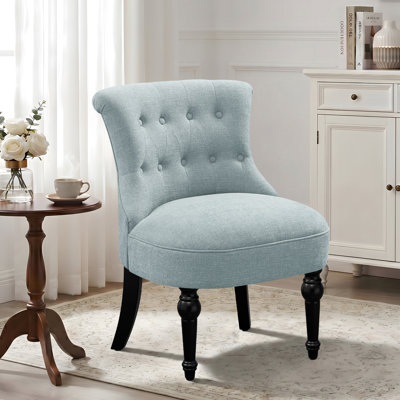 Chaise d'appoint rembourrée à oreilles