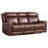 85'' Wide Modern and Overstuffed Vegan Leather Manual Reclining  Sofa With Wide Backrest-1928212440