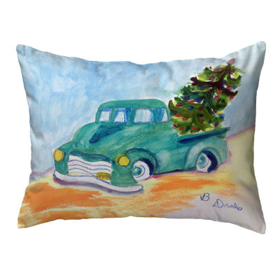  Housse et insert de coussin rectangulaire d'extérieur Green Truck