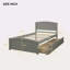 Lit plateforme simple avec deux tiroirs-1436417118