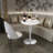 Round Metal Base Dining Table-61779713