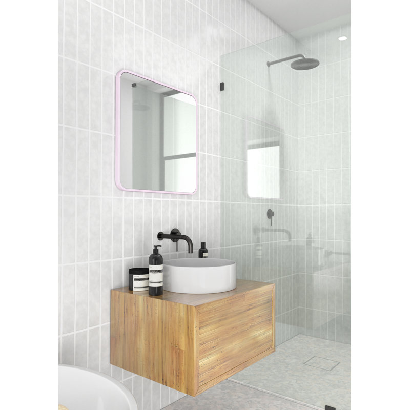 Trinity Metal Mirror, Pink