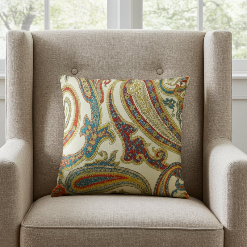 Oreiller luxueux Cachemire Bay Handmade, 12 po x 20 po, Coussin lombaire