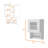 Florence Kitchen Wall Cabinet, Spice And Towel Rack