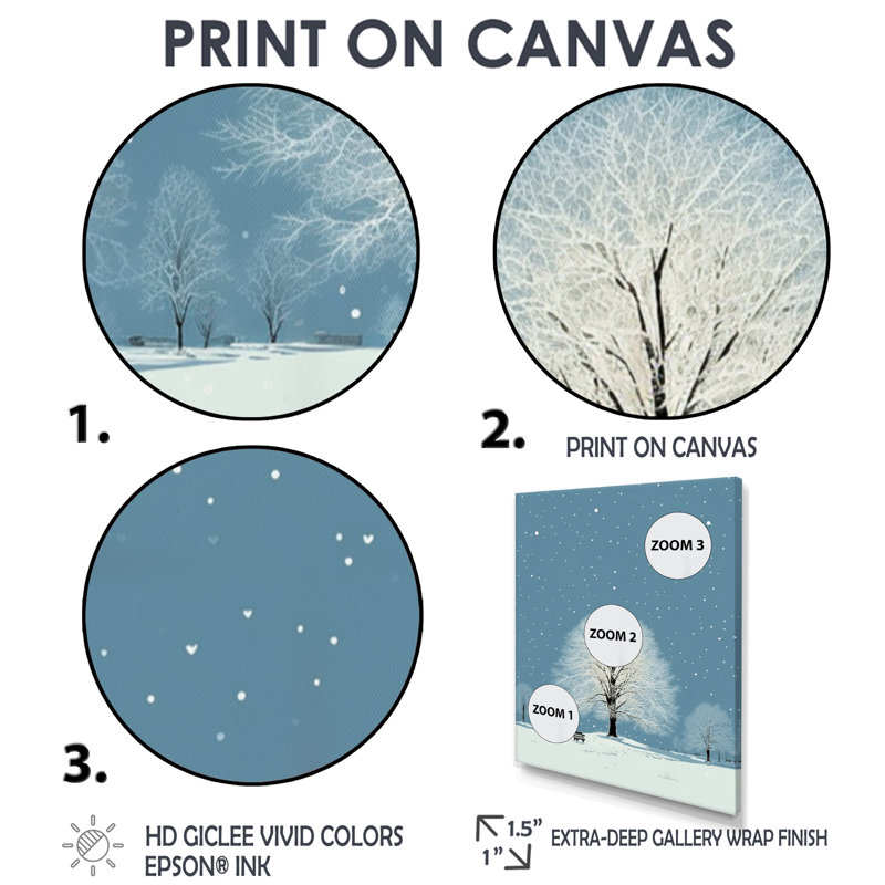 Gilles - Décoration murale arbre chêne, Toile avec cadre flottant or, H 32 po x l 24 po x P 1 po