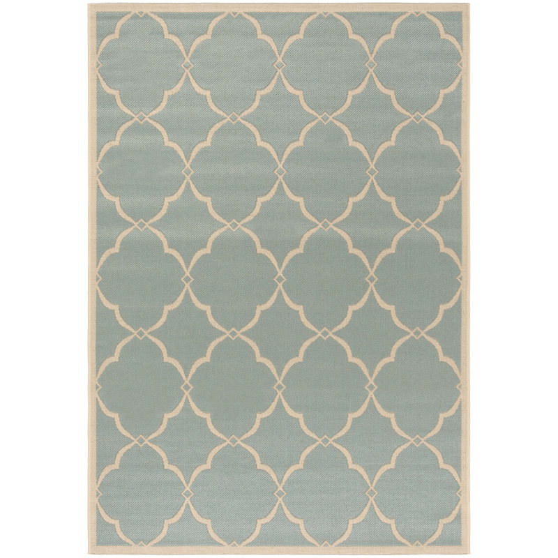 Miesha Performance Abstract Indoor/Outdoor Area Rug, Rectangle 4' x 6'