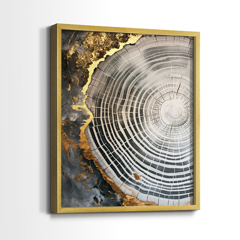 ABSTRACT Series CCL III - Reproduction encadrée de qualité supérieure - prête à être accrochée - aucun clou requis - aucun clou requis