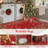 Christmas Rug with Elegant Floral Swirl Border Non-Slip Absorbent Entryway Mat for Holiday Decor-70926198