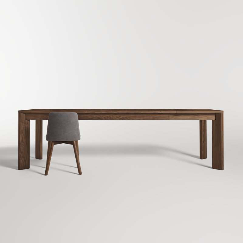Moreover Solid Wood Dining Table, Walnut, 37" W x 84" L