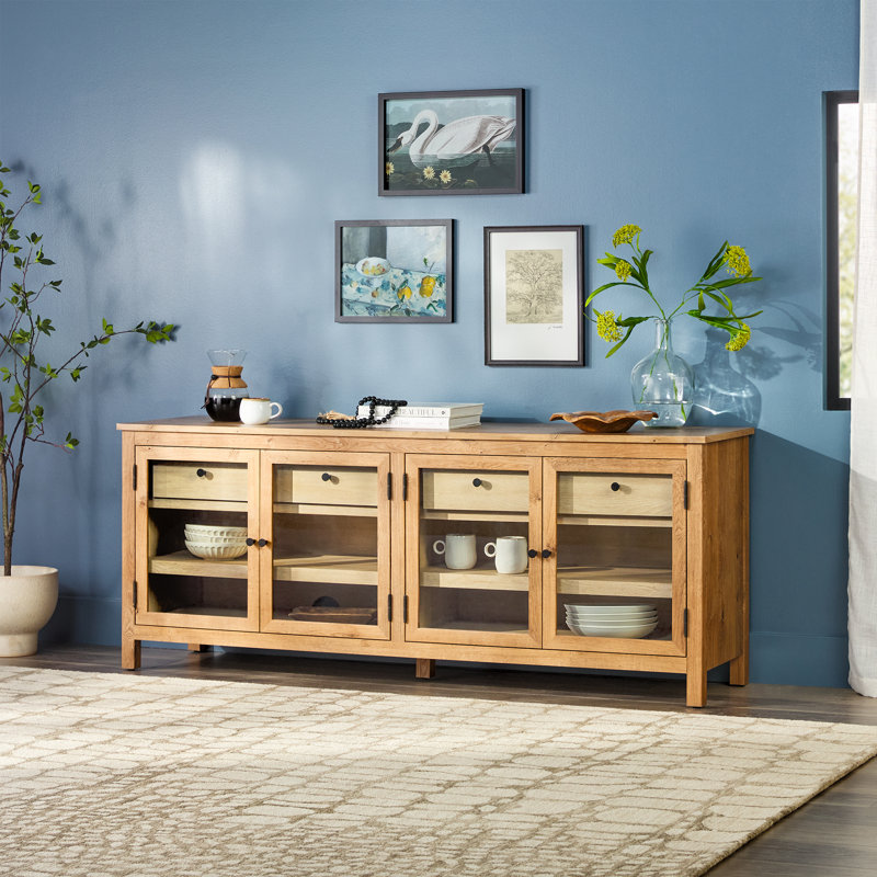  EZ Assembly Harlow 70" Sideboard with Drawers, English Oak
