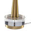Lampe de table standard dorée / transparente 26,2 po Willis