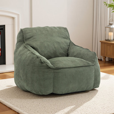Fauteuil à billes en velours côtelé Compression