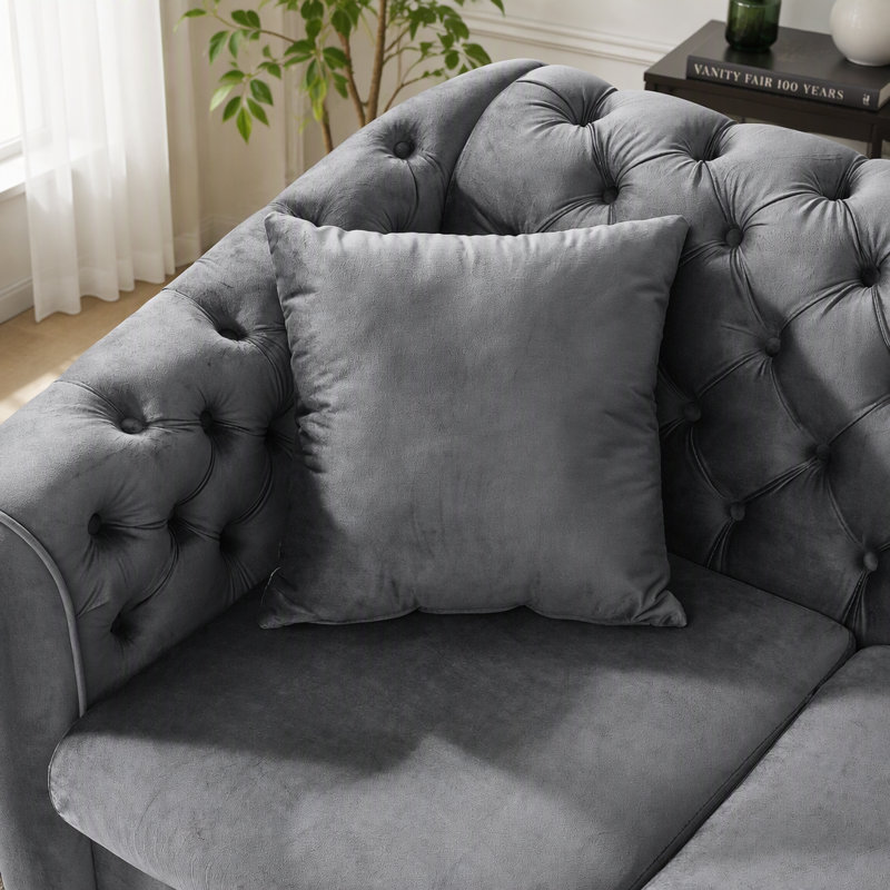 Canapé simple Chesterfield avec coussin