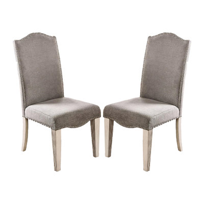 Set Of 2 Fabric Parson Chairs