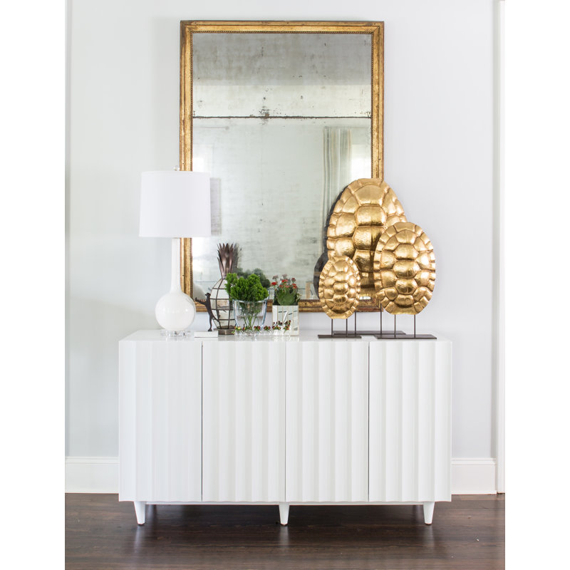 Odette 60 in. W Sideboard, White Lacquer