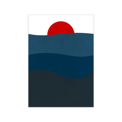 Red Blue Sunset Original - Print