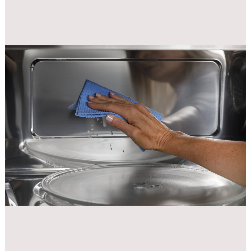 GE Profile 1.7 Cu. Ft. Convection Over-The-Range Microwave Oven, Black Stainless