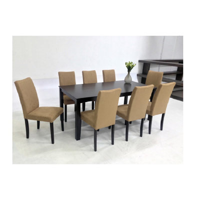 Juno 8 - Person Solid Wood Top Four Leg Dining Set