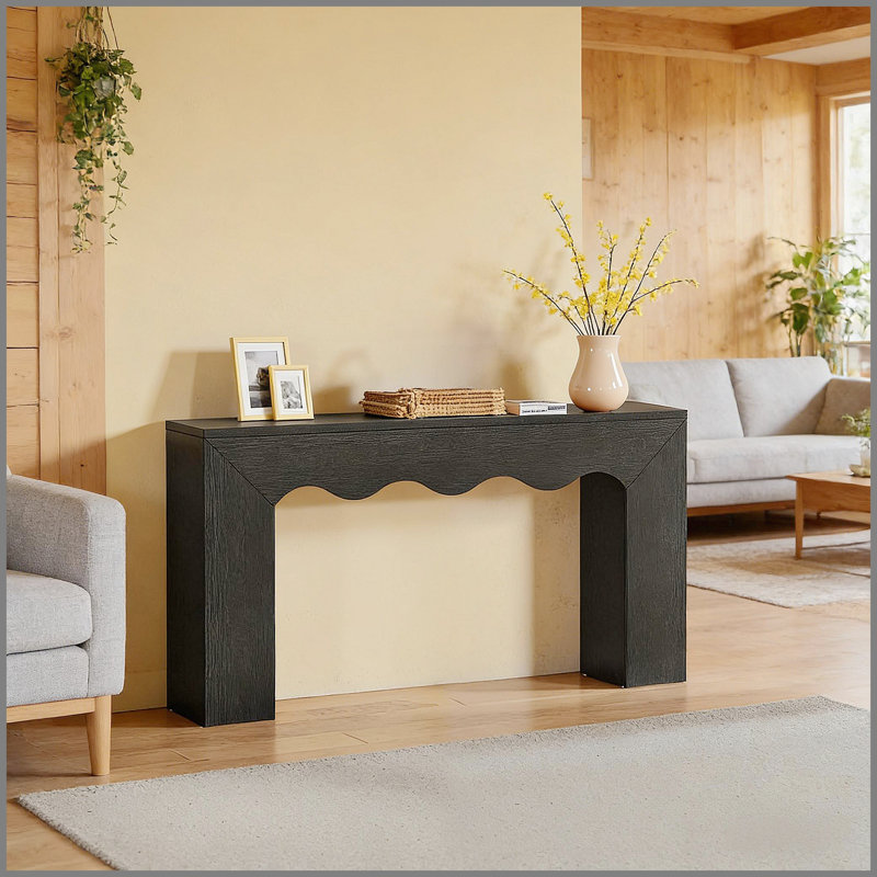Canapé, console, table d'entrée, Black, Black, Black