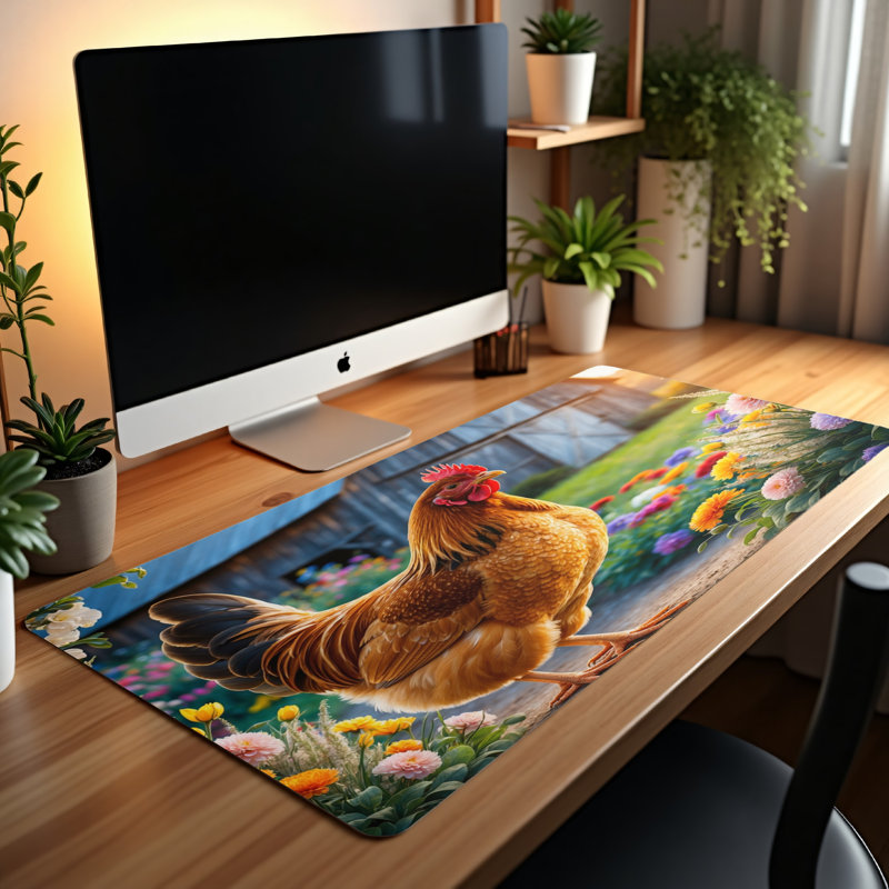 Polyester Desk Pad, 14.4x12.1