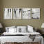 "Décor abstrait texturé noir et blanc", 4 pièces-101520260-101520265