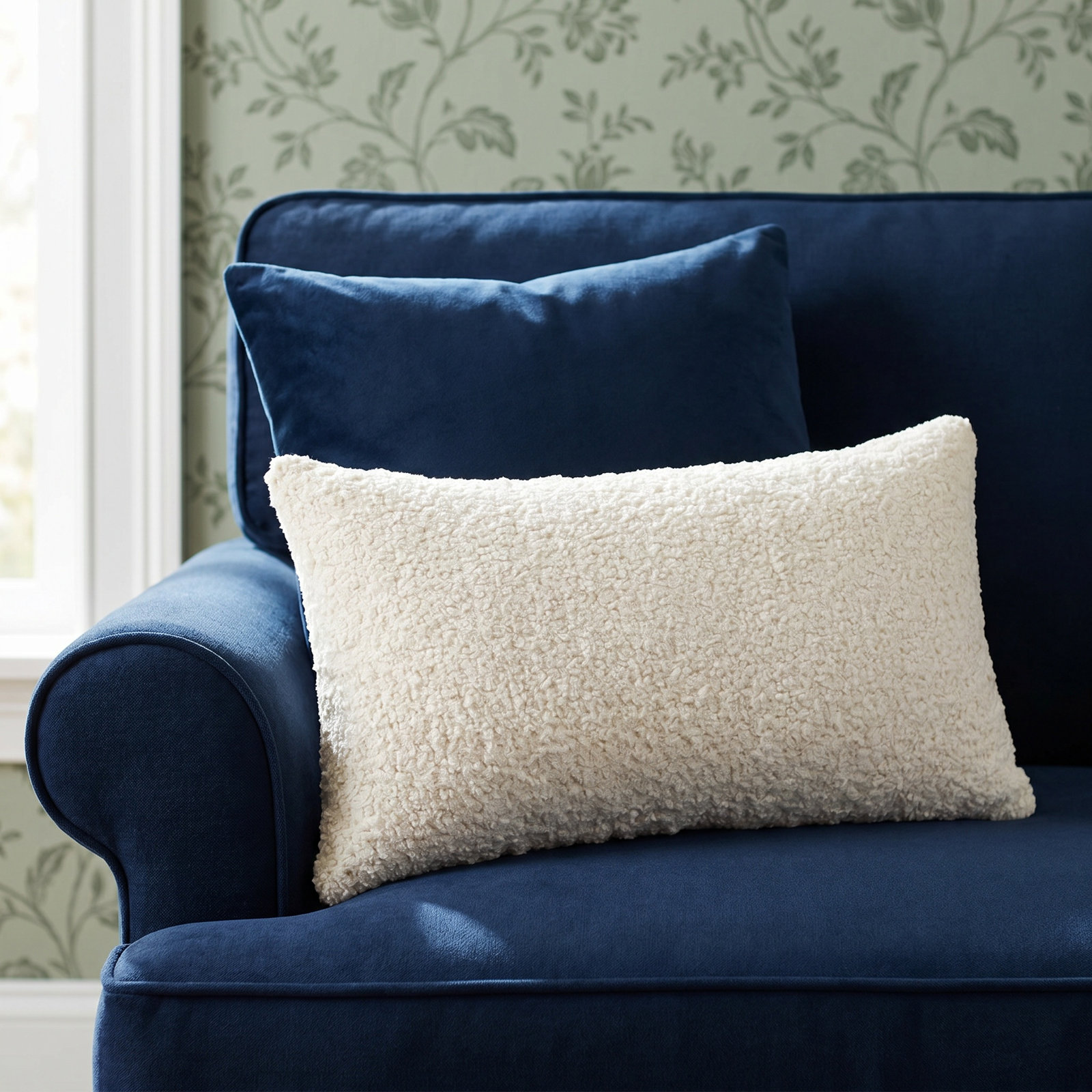 Zhara Lumbar Throw Pillow, Zazzle Quartz, 12" H x 24" W x 6" D