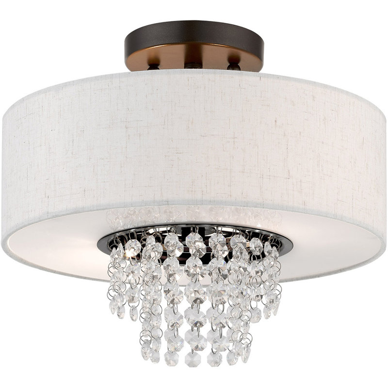 Jashon Fabric Semi Flush Mount