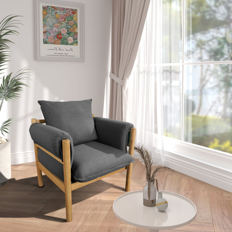 Fauteuil Maanvi, Polyester noir