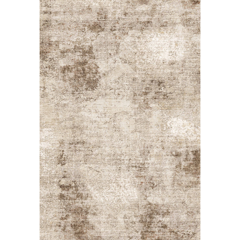 Aurora Elegant Abstract Brown Area Rug, Rectangle 2'3" x 2'9"