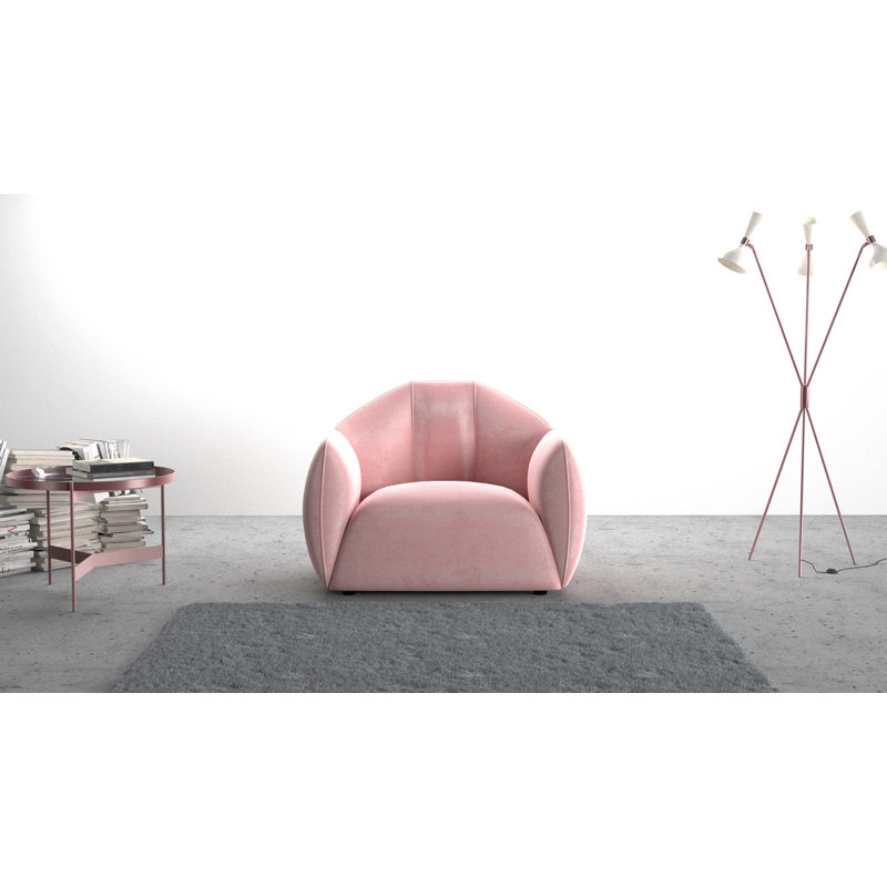 Fitzwater Upholstered Armchair, Blush Pink