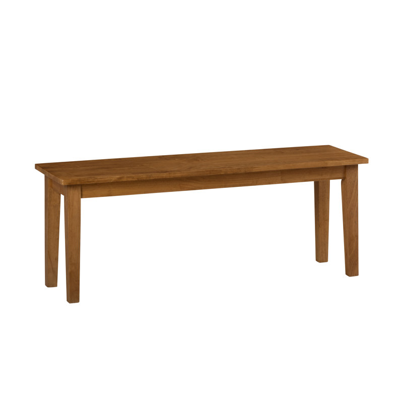 Iyad Solid Wood Three Piece Dining Set With Two Benches, Honey
