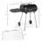 Outsunny 21" Portable Charcoal Grill With Wheels And Bottom Shelf
