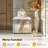 Pre-Assembled Mirrored Shoe Storage Bench With Flip Drawer Silver