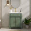 Meuble-lavabo 28 po Mid-Century avec lavabo, structure en bois massif et poignées en métal-1398775386-1401365629