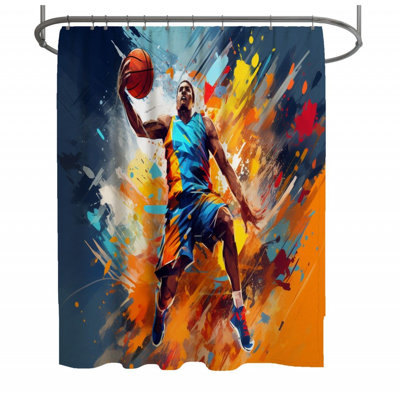 Basketball Shower Curtain