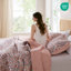 Ensembles de literie réversible, polyester à motif floral boho pour la maison