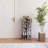 7-Tier Vertical Shoe Organizer With Hooks, Space-Saving Entryway Storage For 12-14 Pairs, Easy Assembly, Rustic Gray Finish