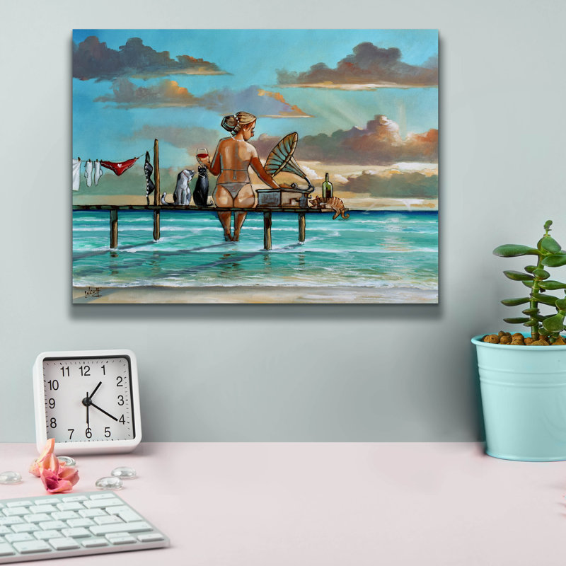  «Summer Song» par Ronald West, art mural sur toile, 16 po x 12 po, H 12 po x l 16 po