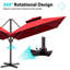 Antony 153" X 116" Rectangular Cantilever Umbrella, Weighted Base Does Not Include-699757912