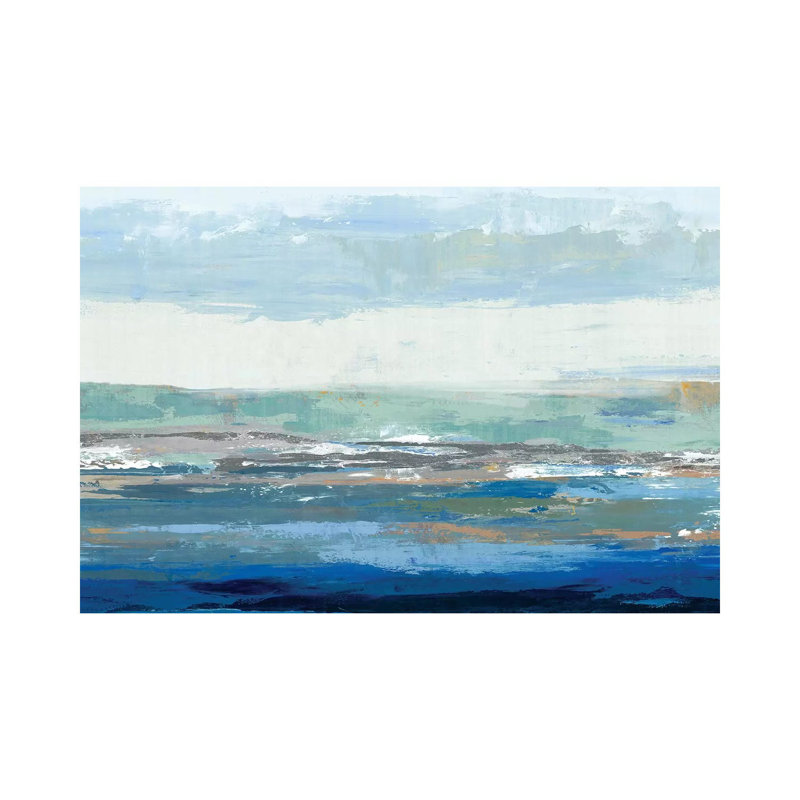 Big Wave - Wrapped Canvas Painting, 20.32 cm H x 30.48 cm W