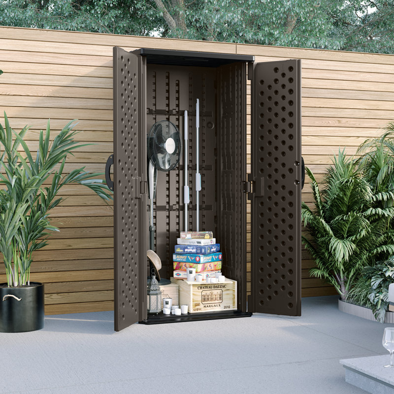 Suncast Mannington Storage Cabinet, Yes, Grey