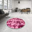 Tapis rose en laine Power Loom-1924956428