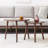 Solid Oak Wood Table, Pebble Shaped Top, Multi-Use Desk & Coffee Table