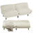 65” Futon multi-person sofa that can be converted into bed with adjustable back and ends-719449032