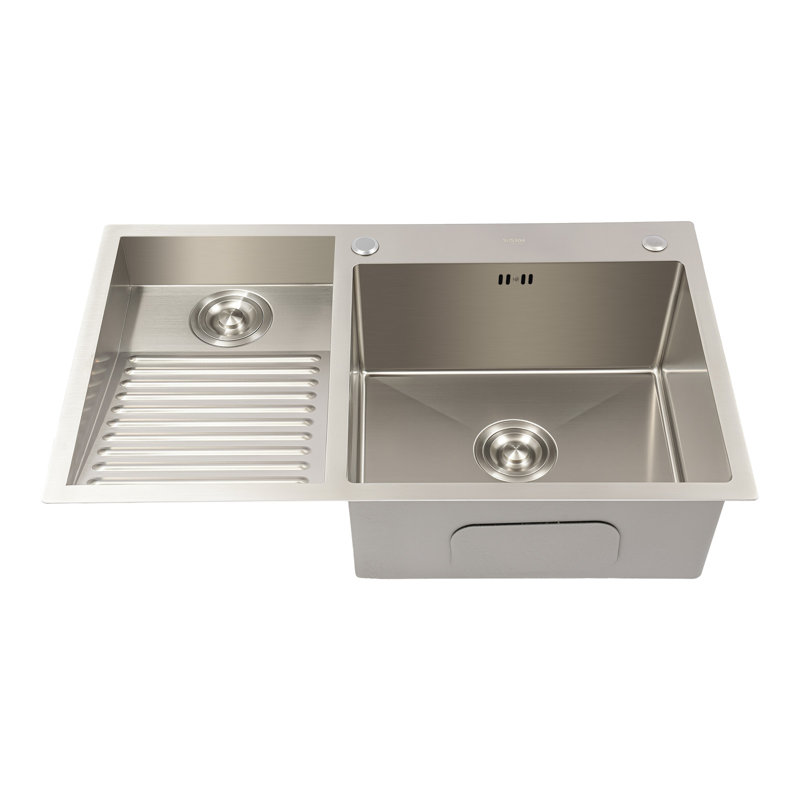 Household Stainless Steel Laundry Sink With Washboard